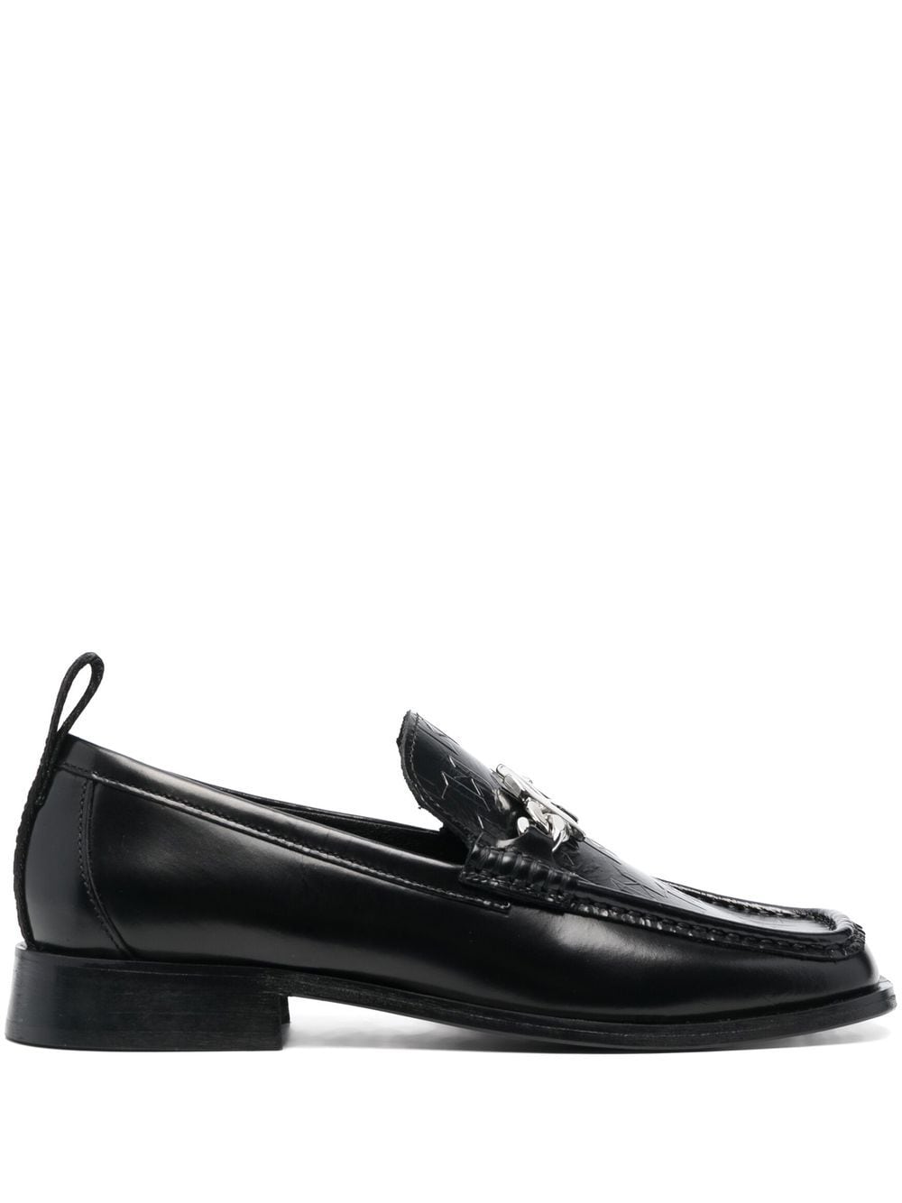 Karl Lagerfeld Monogram-plaque loafers - Black von Karl Lagerfeld