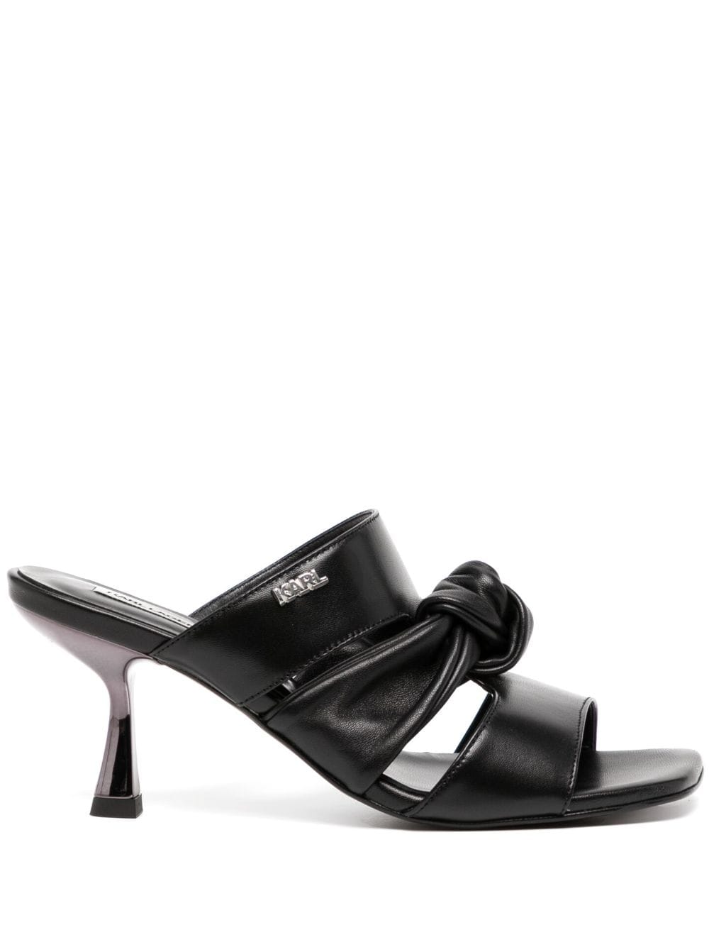 Karl Lagerfeld Panache 80mm knot-detailing sandals - Black von Karl Lagerfeld