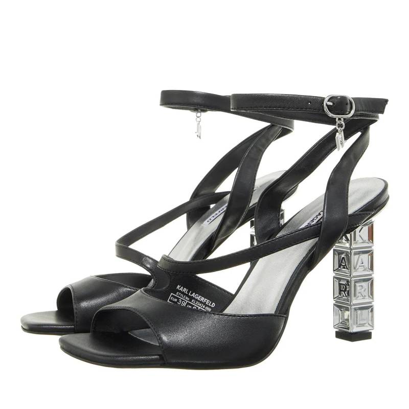 Karl Lagerfeld Pumps & High Heels - Kolumn Wrap Strap Sandal - Gr. 39 (EU) - in Schwarz - für Damen von Karl Lagerfeld