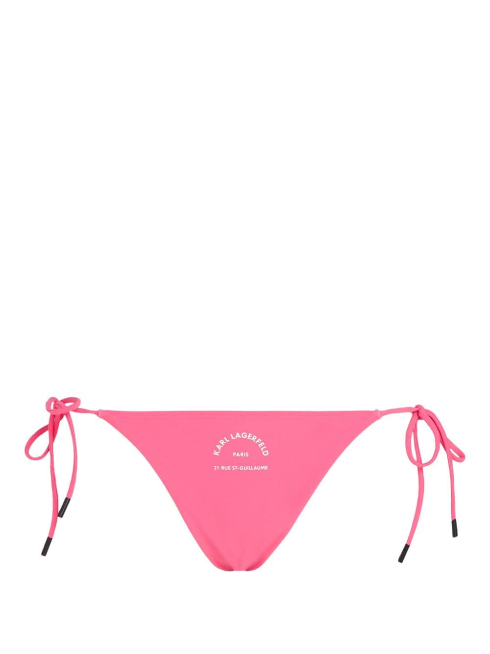 Karl Lagerfeld Rue St.Guillaume-print low-rise bikini bottoms - Pink von Karl Lagerfeld