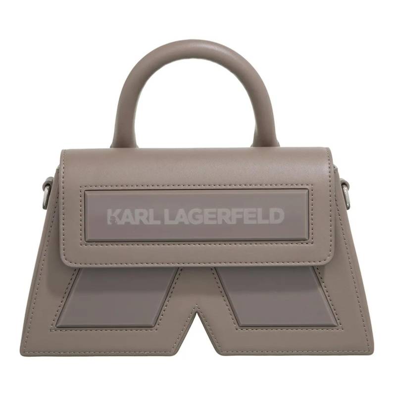 Karl Lagerfeld Schultertasche - Ikon/K Cb Leather - Gr. unisize - in Grau - für Damen von Karl Lagerfeld