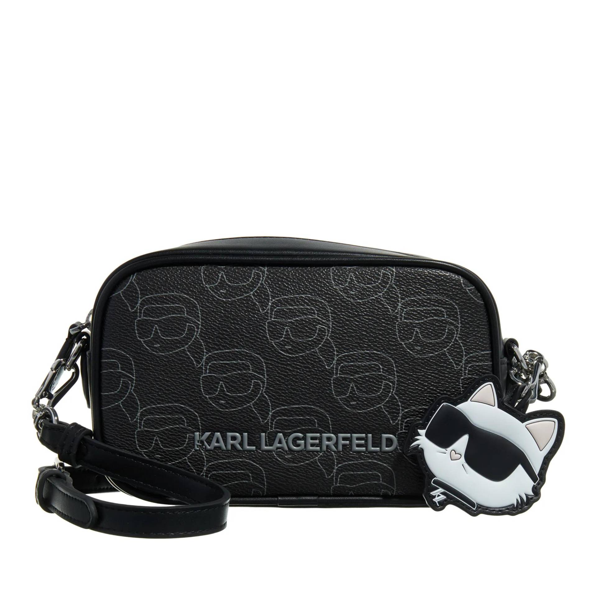 Karl Lagerfeld Schultertasche - Ikon Mono Cc Camera Bag - Gr. unisize - in Schwarz - für Damen Karl Lagerfeld Schultertasche - Ikon Mono Cc Camera Bag - Gr. unisize - in Schwarz - für Damen von Karl Lagerfeld