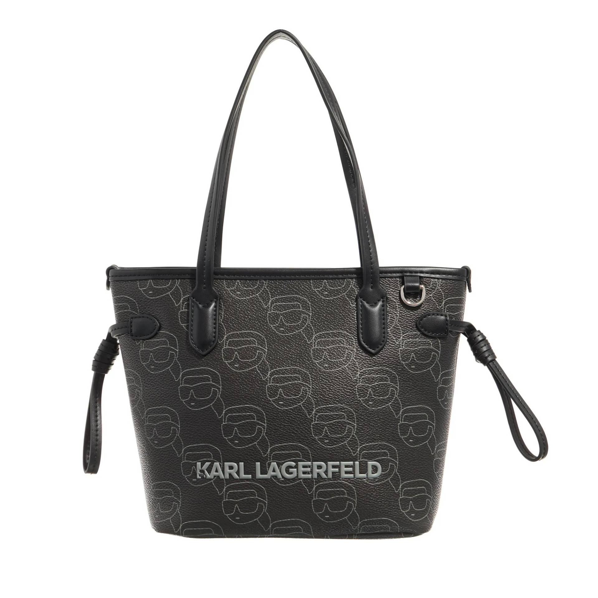 Karl Lagerfeld Schultertasche - Ikon Mono Cc Sm Tote - Gr. unisize - in Schwarz - für Damen Karl Lagerfeld Schultertasche - Ikon Mono Cc Sm Tote - Gr. unisize - in Schwarz - für Damen von Karl Lagerfeld