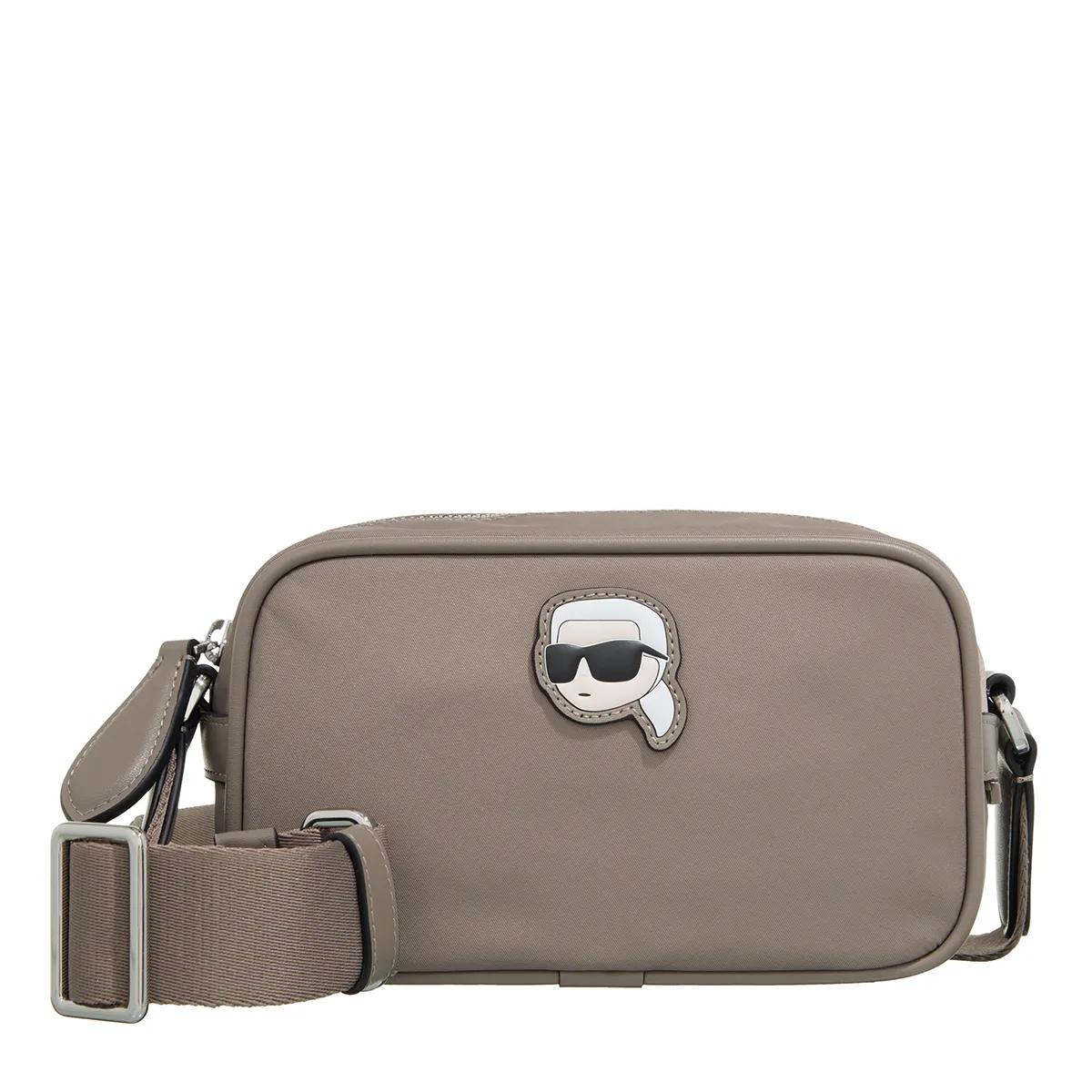 Karl Lagerfeld Schultertasche - K/Ikonik 2.0 Nylon Camera Bag - Gr. unisize - in Grau - für Damen von Karl Lagerfeld