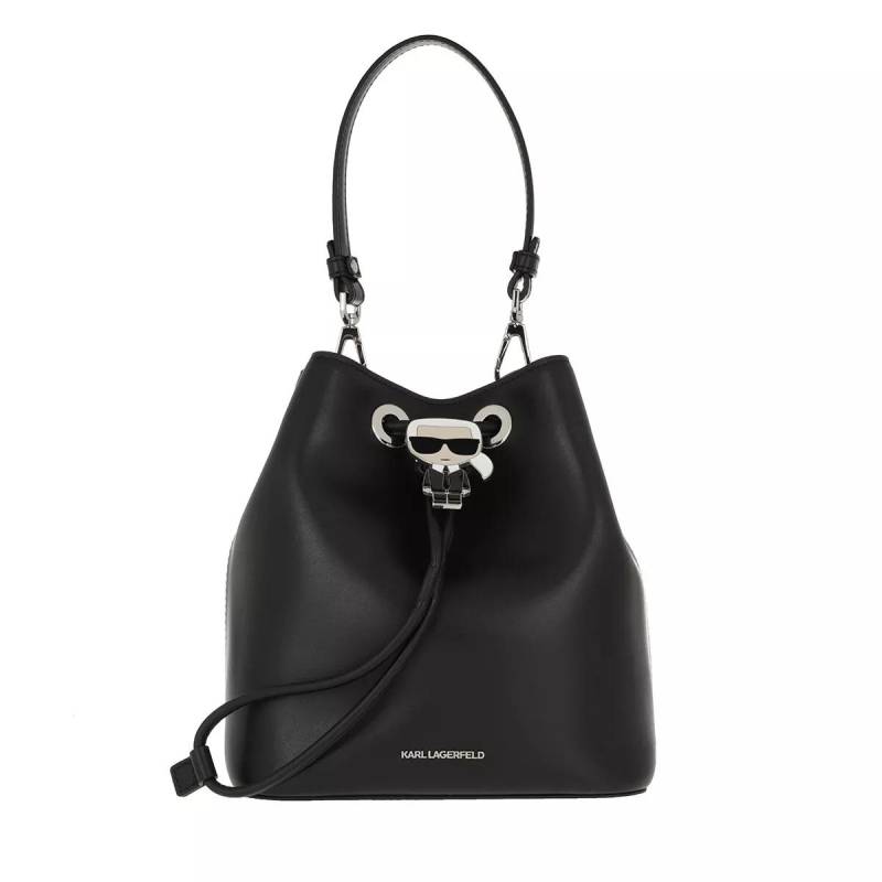 Karl Lagerfeld Schultertasche - K/Ikonik Bucket Bag - Gr. unisize - in Schwarz - für Damen von Karl Lagerfeld