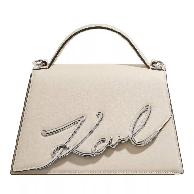 Karl Lagerfeld Schultertasche - K/Signature 2.0 Medium Crossbody - Gr. unisize - in Beige - für Damen von Karl Lagerfeld