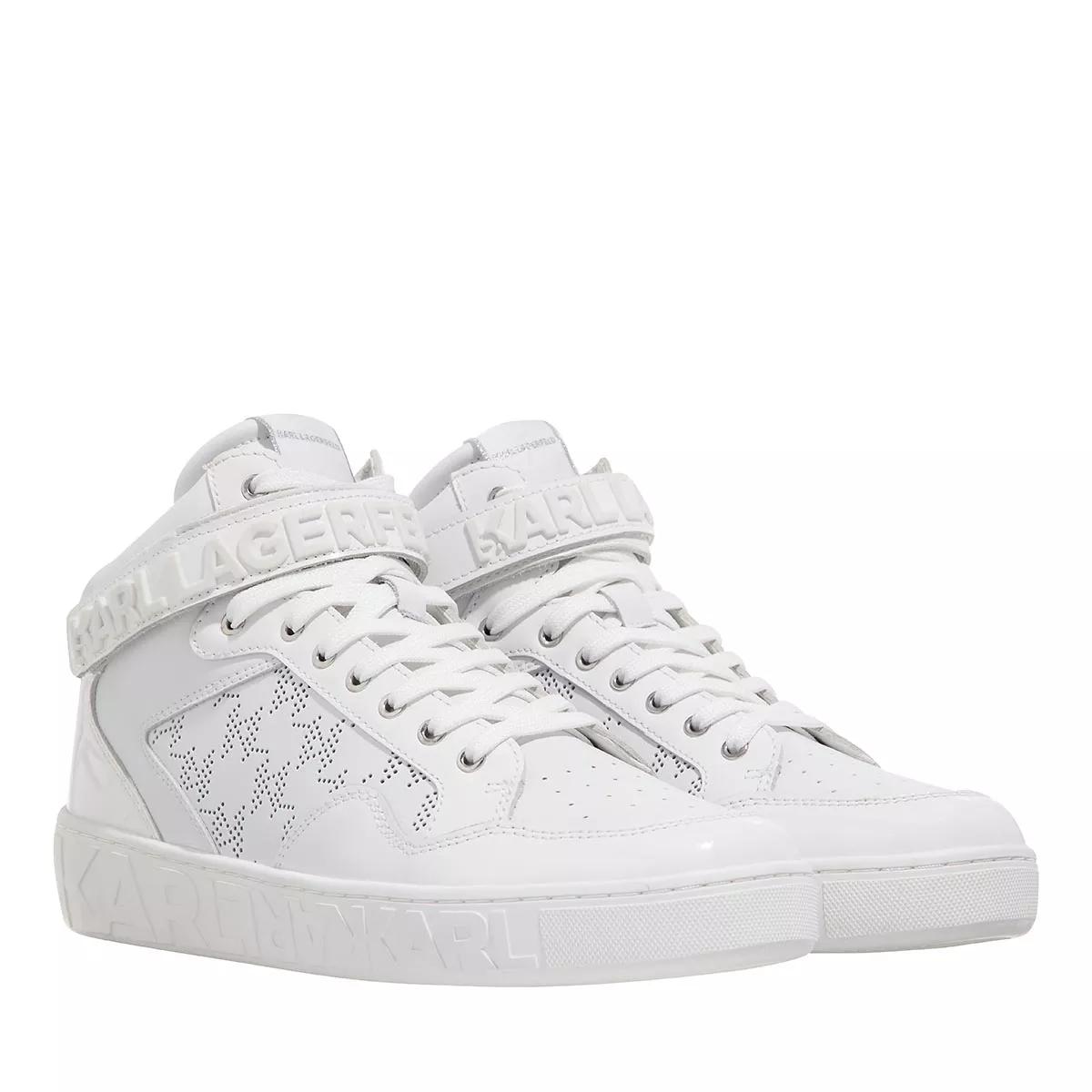 Karl Lagerfeld Sneakers - Kupsole Iii Mid Cut Perf Strap - Gr. 39 (EU) - in Weiß - für Damen von Karl Lagerfeld