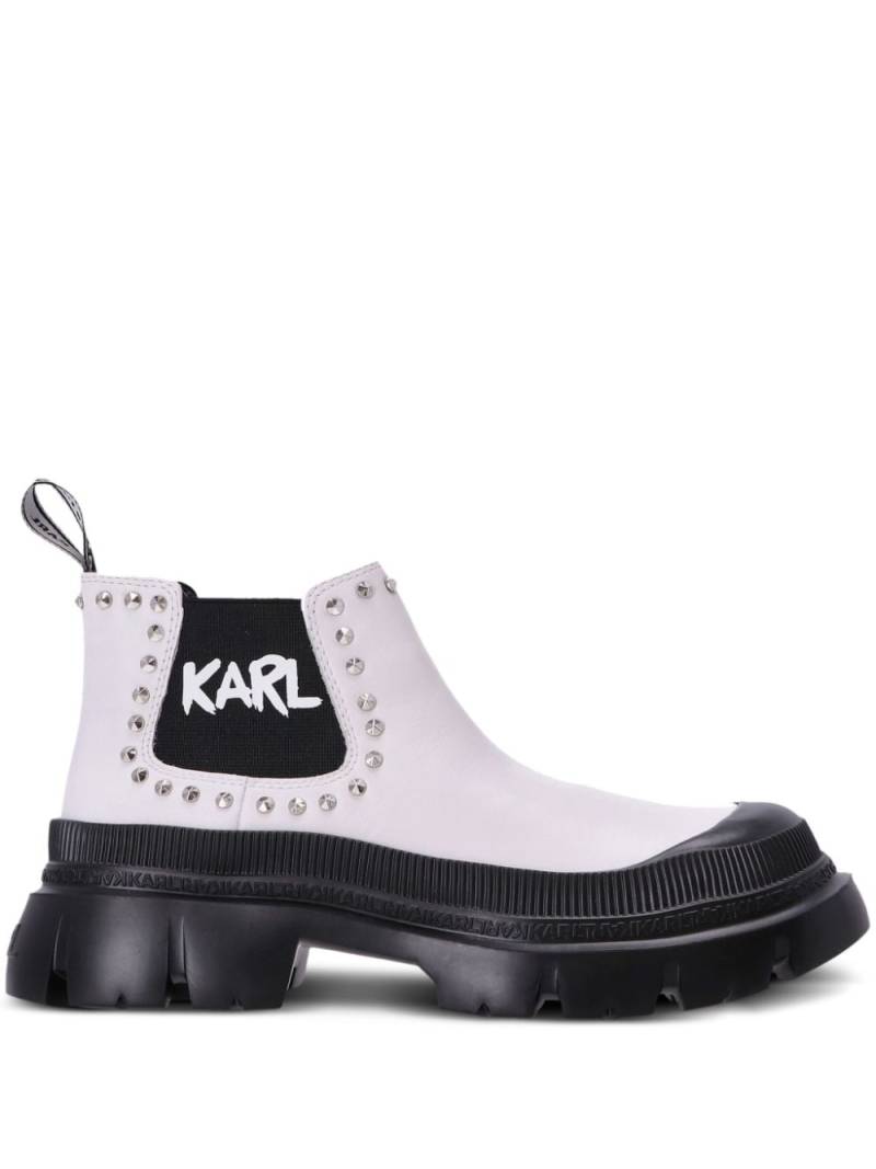 Karl Lagerfeld Trekka Max studded boots - Black von Karl Lagerfeld