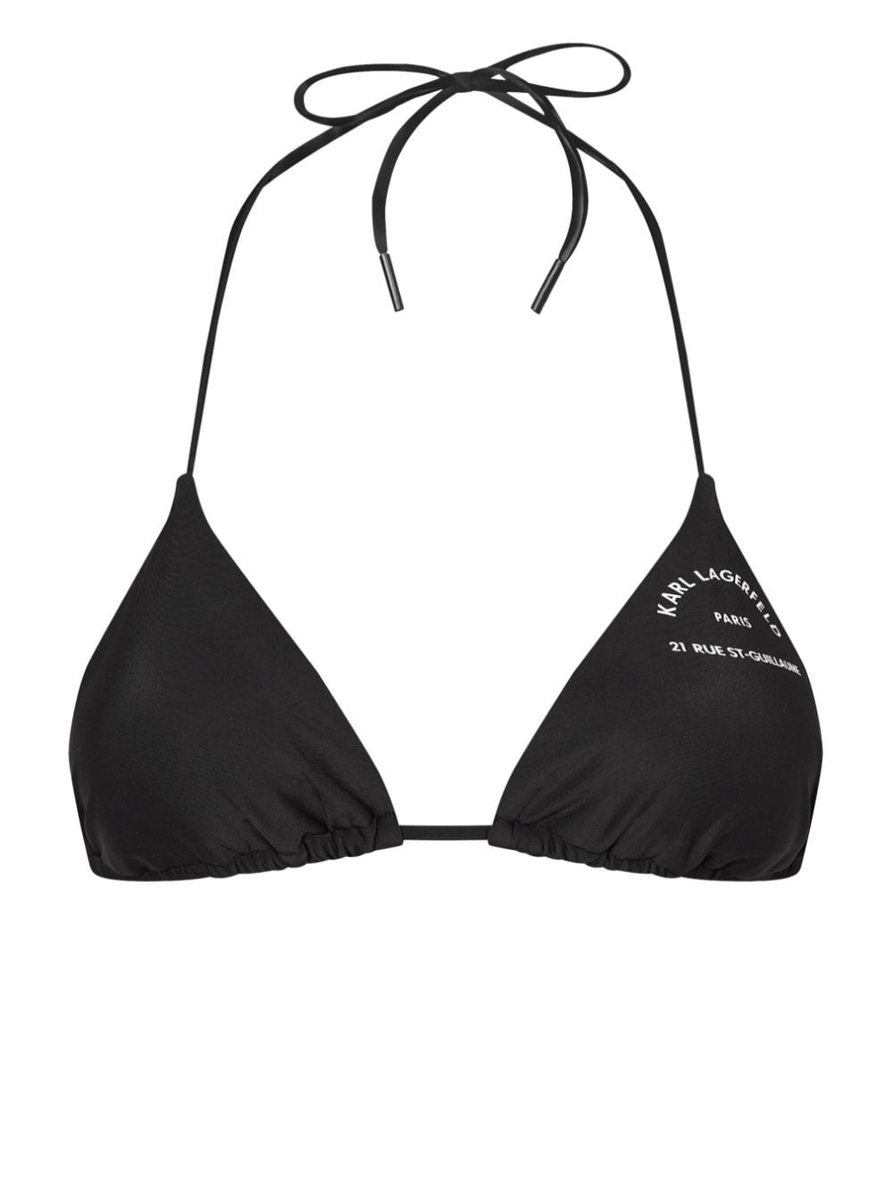 Karl Lagerfeld Rue St-Guillaume triangle bikini top - Black von Karl Lagerfeld