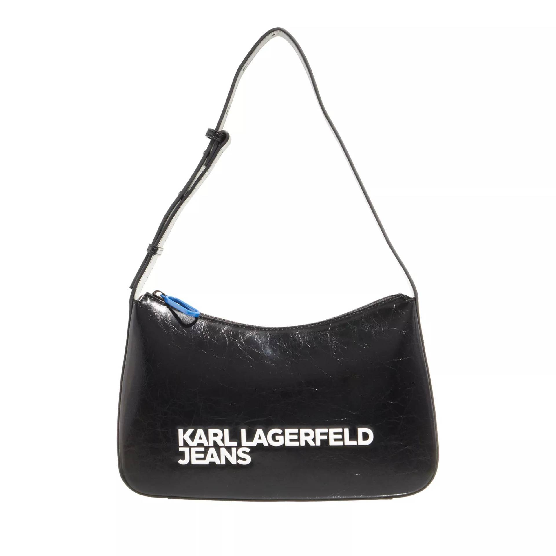 Karl Lagerfeld Jeans Umhängetasche - Essential Logo Shoulderbag - Gr. unisize - in Schwarz - für Damen von Karl Lagerfeld Jeans