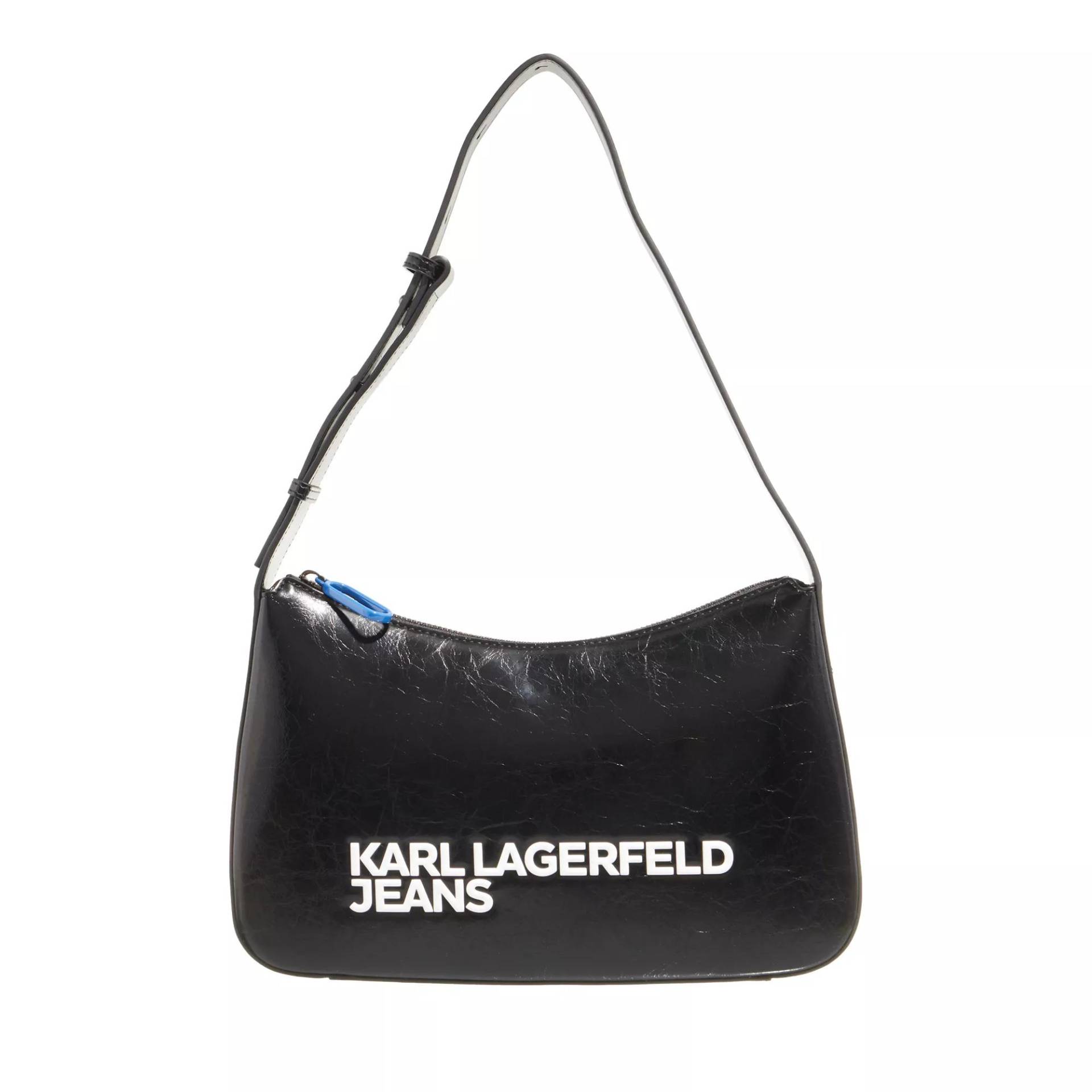 Karl Lagerfeld Jeans Schultertasche - Essential Logo Shoulderbag - Gr. unisize - in Schwarz - für Damen Karl Lagerfeld Jeans Schultertasche - Essential Logo Shoulderbag - Gr. unisize - in Schwarz - für Damen von Karl Lagerfeld Jeans