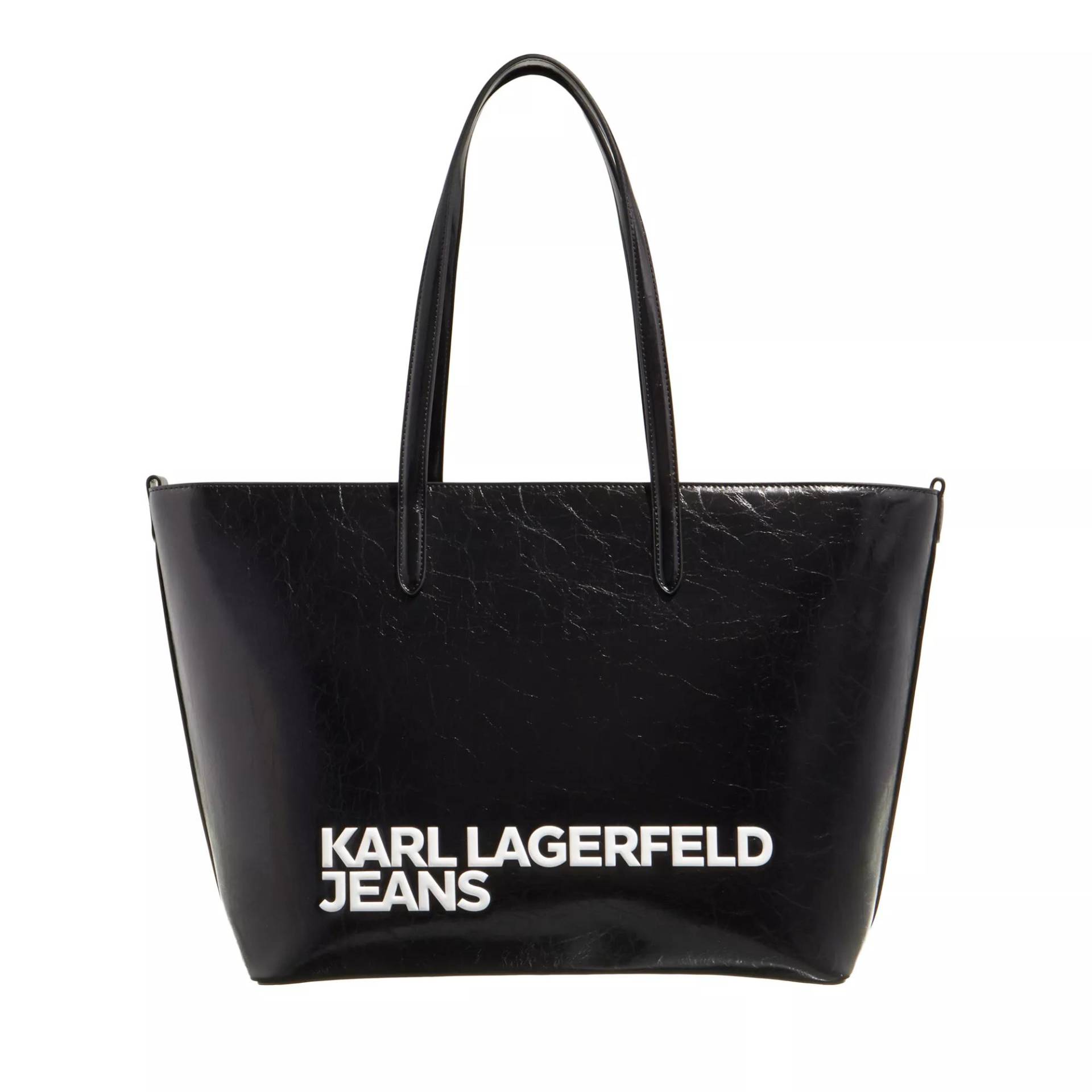 Karl Lagerfeld Jeans Schultertasche - Essential Logo Tote - Gr. unisize - in Schwarz - für Damen Karl Lagerfeld Jeans Schultertasche - Essential Logo Tote - Gr. unisize - in Schwarz - für Damen von Karl Lagerfeld Jeans
