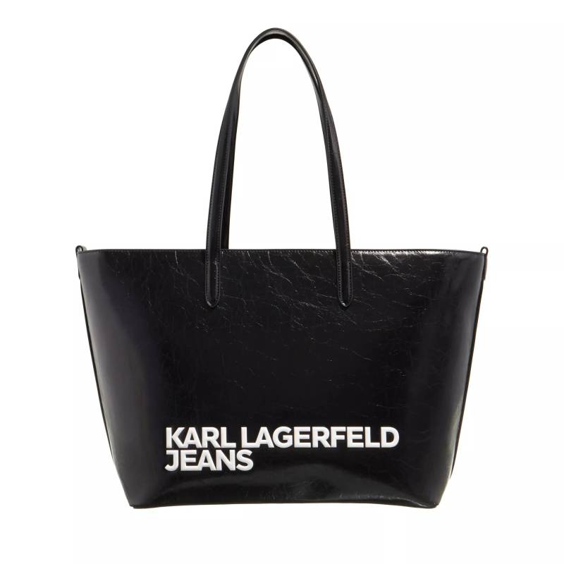 Karl Lagerfeld Jeans Schultertasche - Essential Logo Tote - Gr. unisize - in Schwarz - für Damen von Karl Lagerfeld Jeans