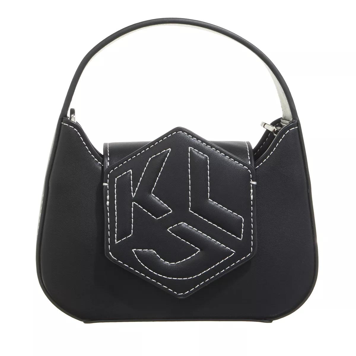 Karl Lagerfeld Jeans Umhängetasche - Hexagon Nano Bag - Gr. unisize - in Schwarz - für Damen von Karl Lagerfeld Jeans