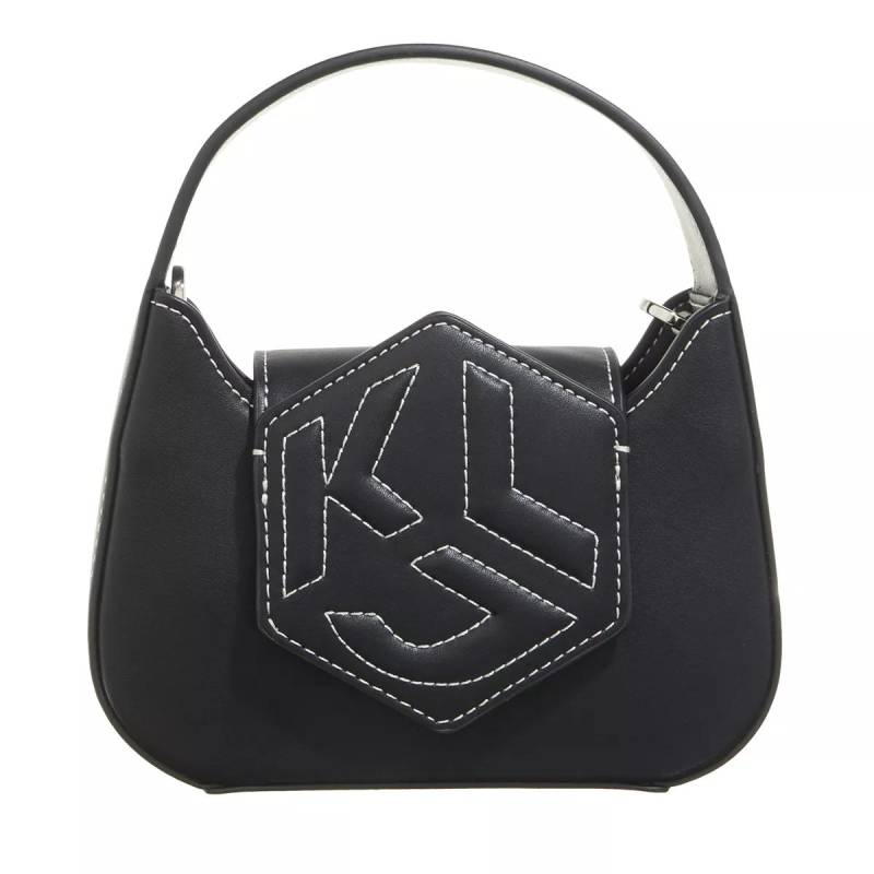 Karl Lagerfeld Jeans Schultertasche - Hexagon Nano Bag - Gr. unisize - in Schwarz - für Damen von Karl Lagerfeld Jeans