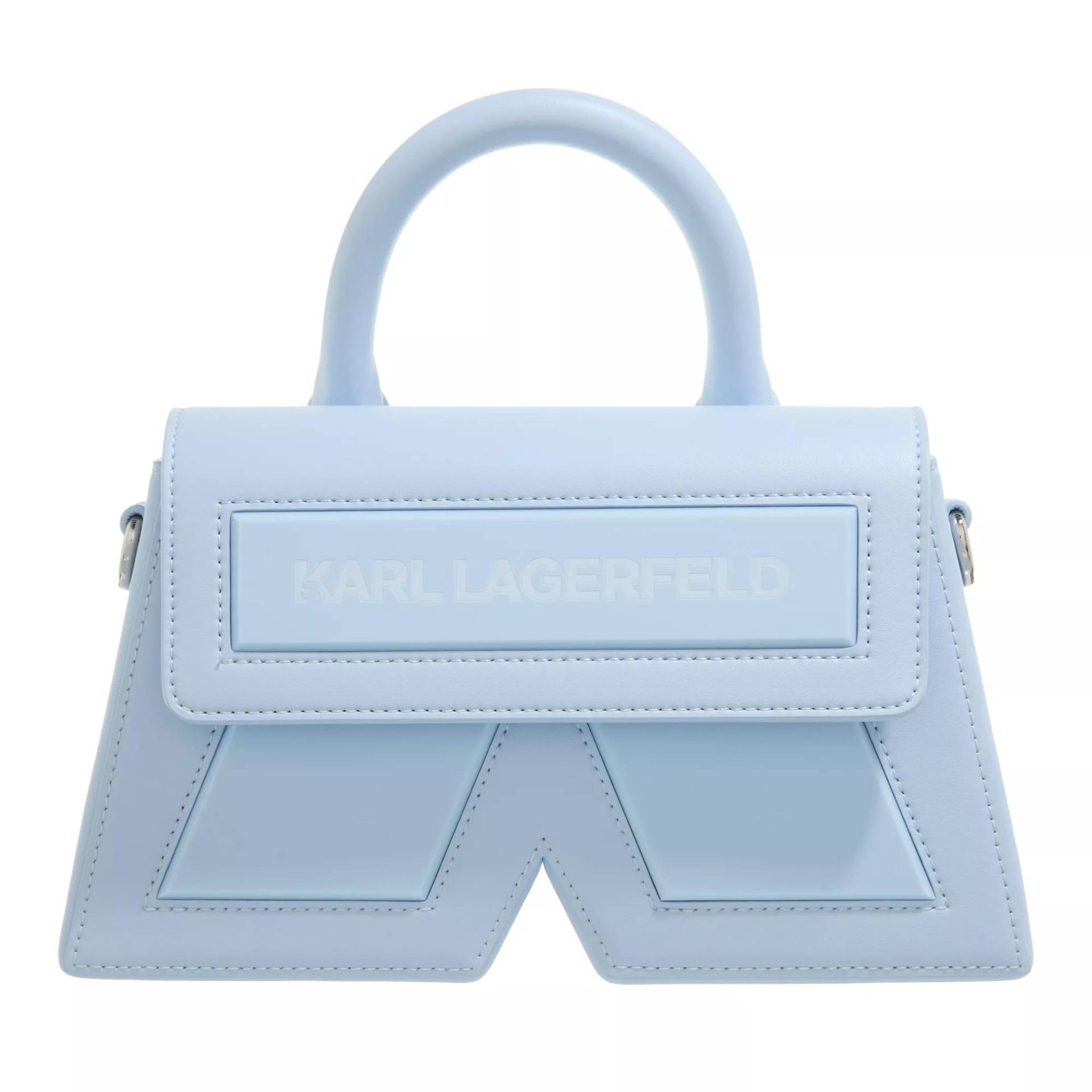 Karl Lagerfeld Umhängetasche - Icon K Cb Leather - Gr. unisize - in Blau - für Damen von Karl Lagerfeld