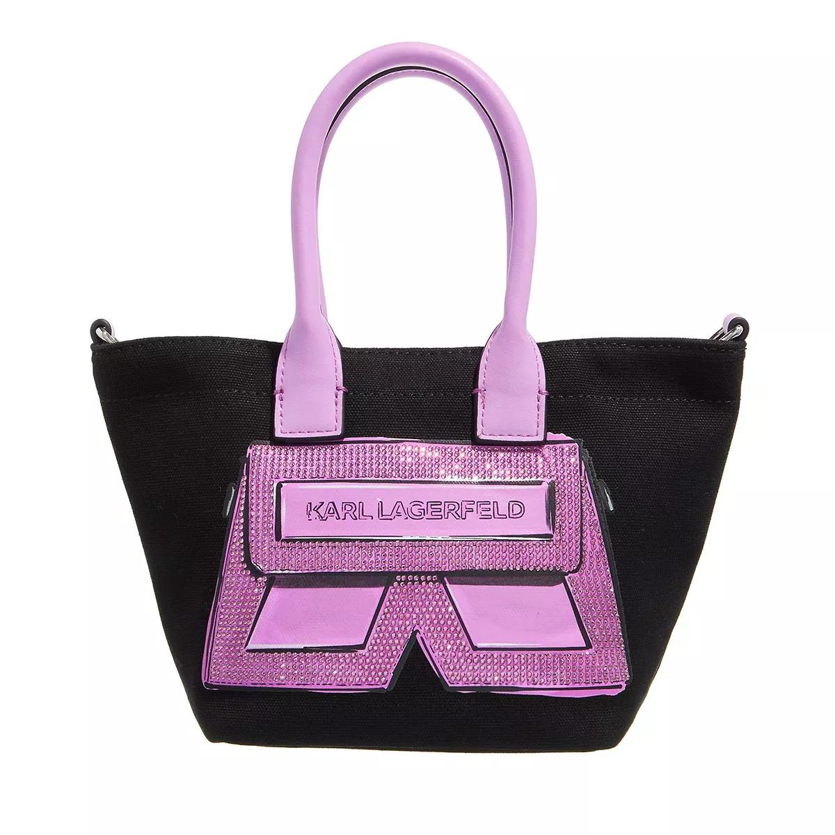 Karl Lagerfeld Umhängetasche - Icon K Mini Shopper - Gr. unisize - in Schwarz - für Damen von Karl Lagerfeld