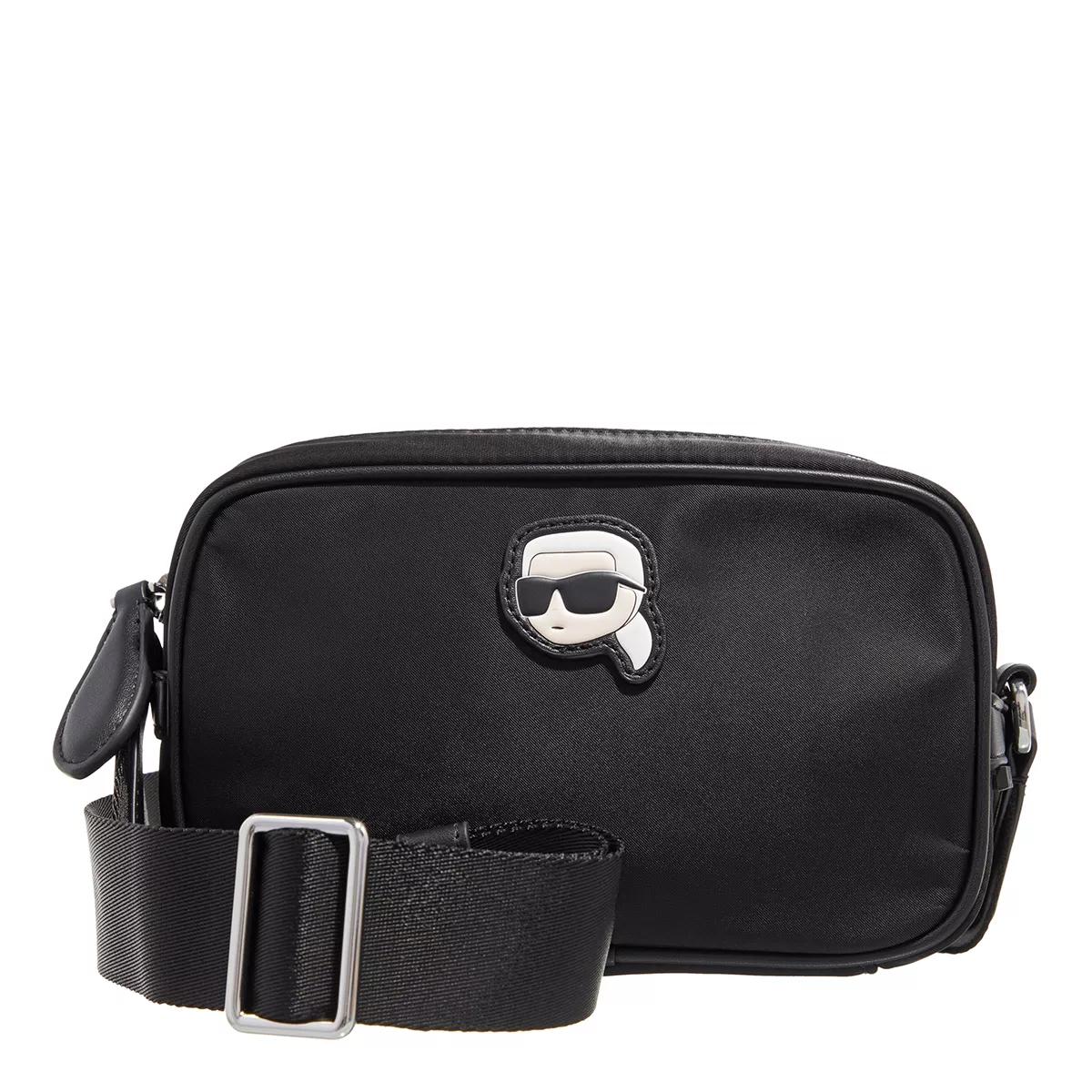 Karl Lagerfeld Umhängetasche - Ikonik 2.0 Nylon Camera Bag - Gr. unisize - in Schwarz - für Damen von Karl Lagerfeld