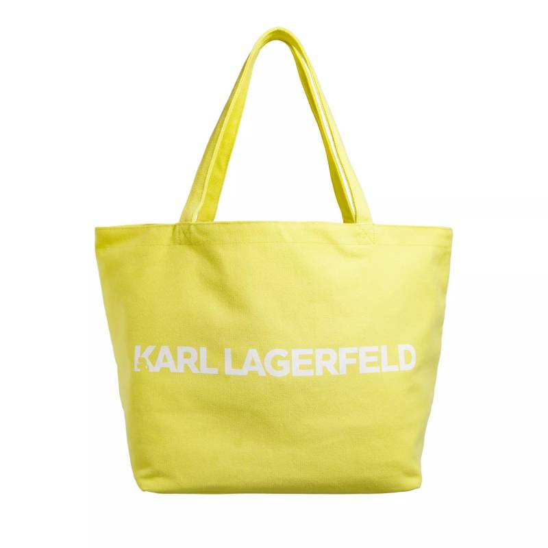 Karl Lagerfeld Schultertasche - K/Essential Logo Shopper - Gr. unisize - in Gelb - für Damen von Karl Lagerfeld