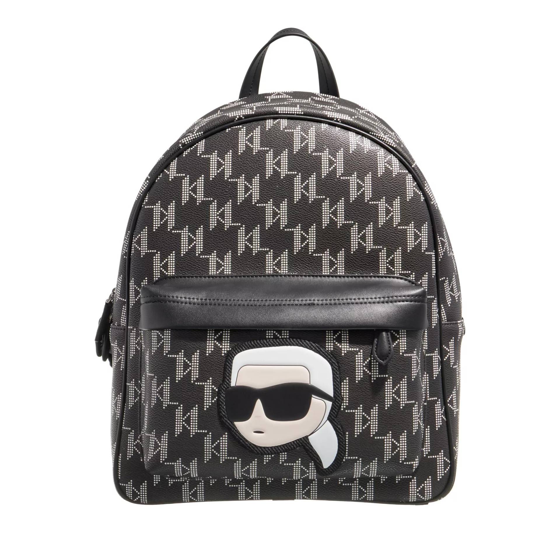 Karl Lagerfeld Umhängetasche - K/Ikonik 2.0 Mono CC Backpack - Gr. unisize - in Schwarz - für Damen von Karl Lagerfeld