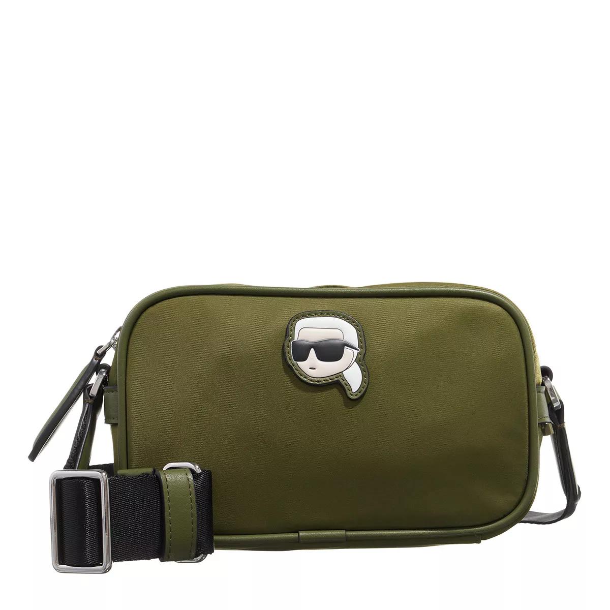 Karl Lagerfeld Umhängetasche - K/Ikonik 2.0 Nylon Camera Bag - Gr. unisize - in Grün - für Damen von Karl Lagerfeld