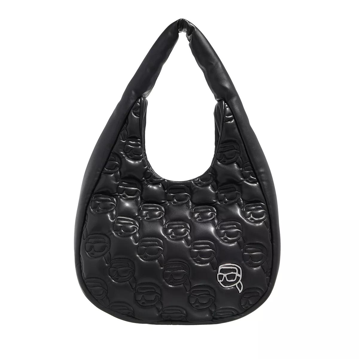 Karl Lagerfeld Umhängetasche - K/Ikonik 2.0 Quilted Lg Hobo - Gr. unisize - in Schwarz - für Damen von Karl Lagerfeld