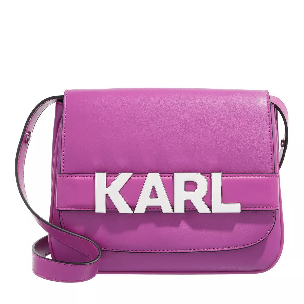 Karl Lagerfeld Umhängetasche - K/Letters Flap Crossbody - Gr. unisize - in Violett - für Damen von Karl Lagerfeld