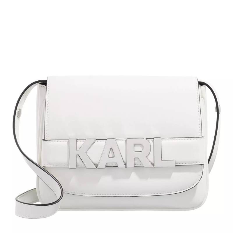 Karl Lagerfeld Umhängetasche - K/Letters Flap Crossbody - Gr. unisize - in Weiß - für Damen von Karl Lagerfeld
