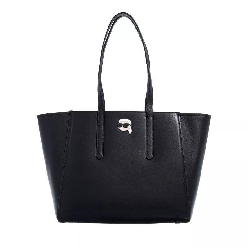 Karl Lagerfeld Umhängetasche - K/Ikonik 2.0 Leather Tote Pin - Gr. unisize - in Schwarz - für Damen von Karl Lagerfeld