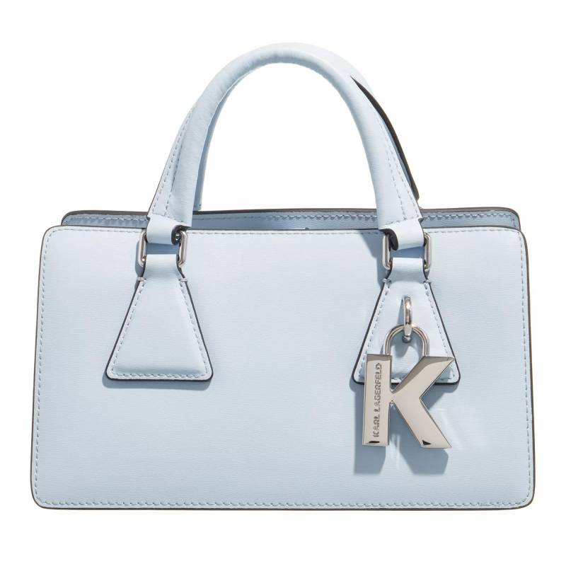 Karl Lagerfeld Schultertasche - K/Lock Small Tophandle - Gr. unisize - in Blau - für Damen von Karl Lagerfeld
