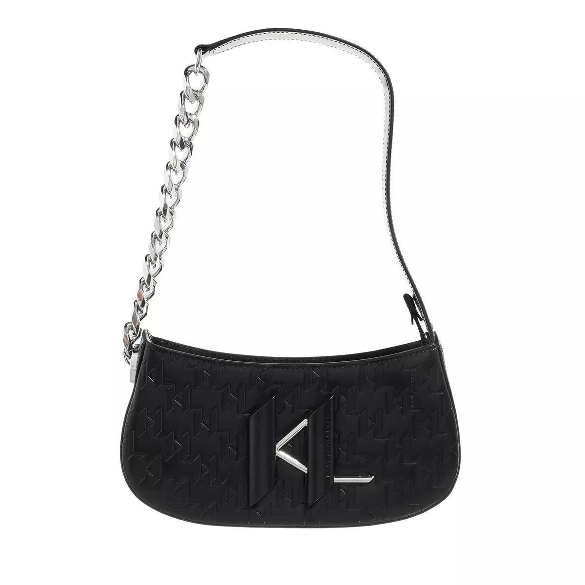 Karl Lagerfeld Umhängetasche - K/Saddle Chain Pochette - Gr. unisize - in Schwarz - für Damen von Karl Lagerfeld