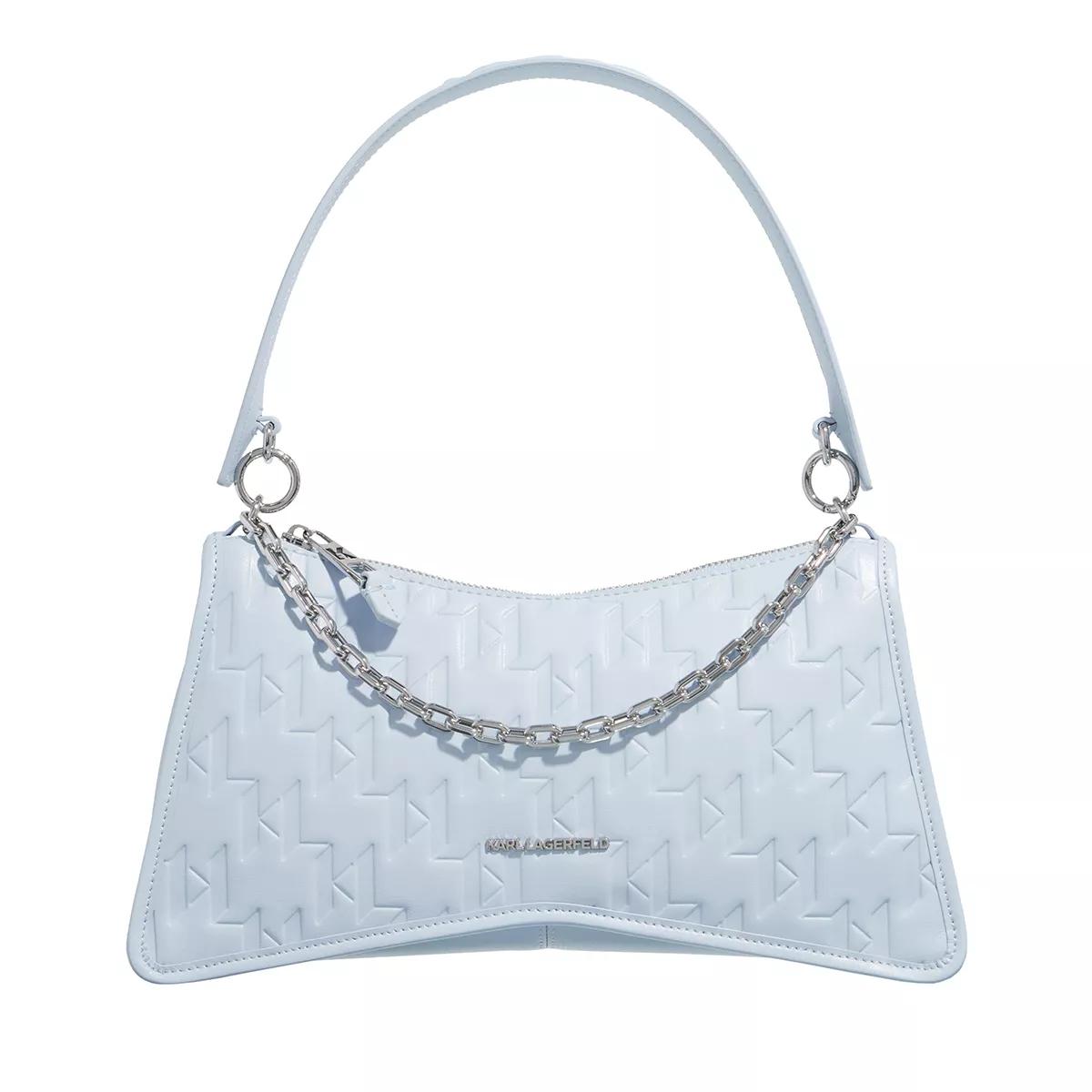 Karl Lagerfeld Umhängetasche - K/Seven Element Shb Embossed - Gr. unisize - in Blau - für Damen von Karl Lagerfeld