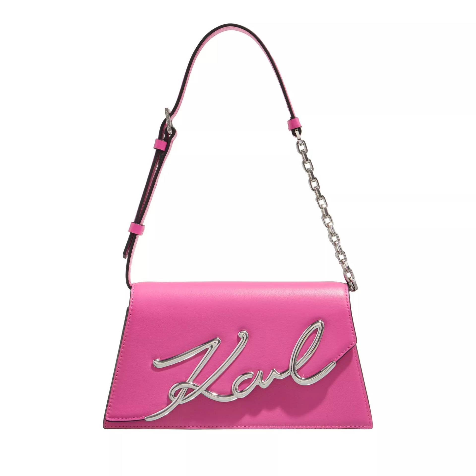 Karl Lagerfeld Umhängetasche - K/Signature 2.0 Shoulderbag - Gr. unisize - in Rosa - für Damen von Karl Lagerfeld