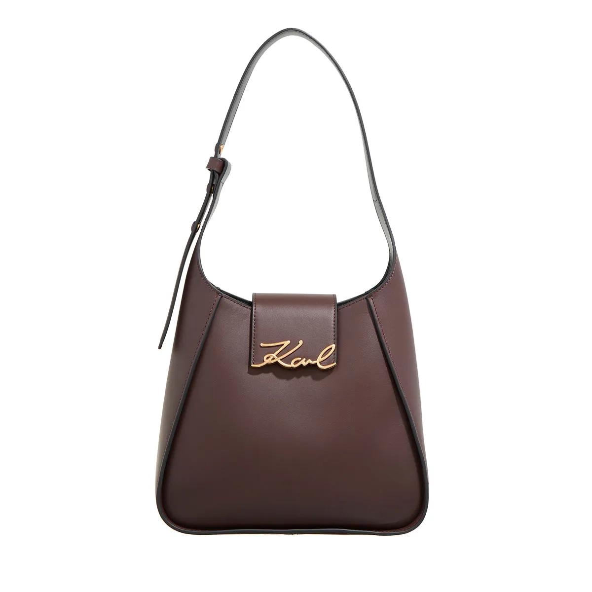 Karl Lagerfeld Schultertasche - K/Signature Hobo - Gr. unisize - in Rot - für Damen Karl Lagerfeld Schultertasche - K/Signature Hobo - Gr. unisize - in Rot - für Damen von Karl Lagerfeld