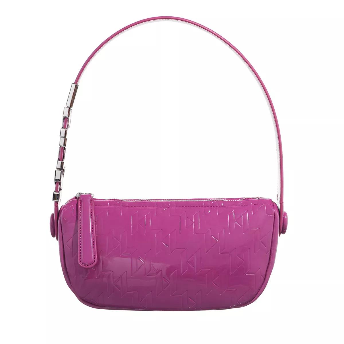 Karl Lagerfeld Umhängetasche - K/Swing Sm Shoulderbag Patent - Gr. unisize - in Violett - für Damen von Karl Lagerfeld