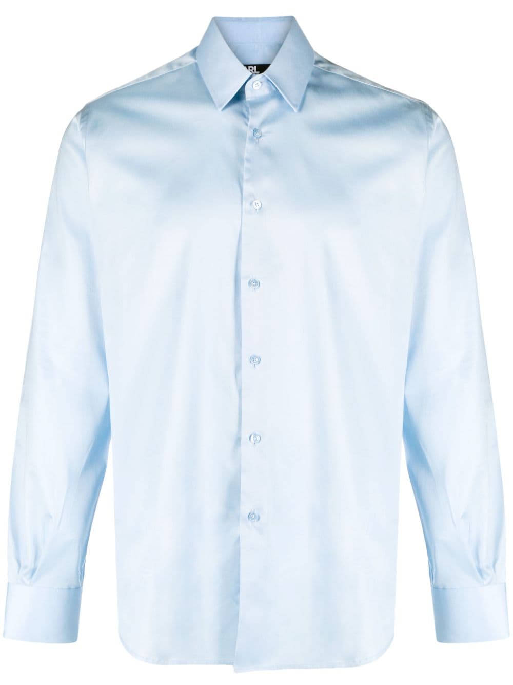 Karl Lagerfeld classic collar poplin shirt - Blue von Karl Lagerfeld