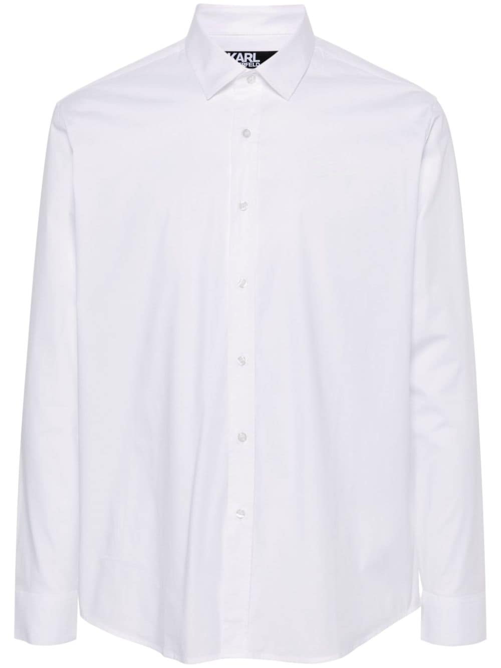 Karl Lagerfeld classic-collar poplin shirt - White von Karl Lagerfeld