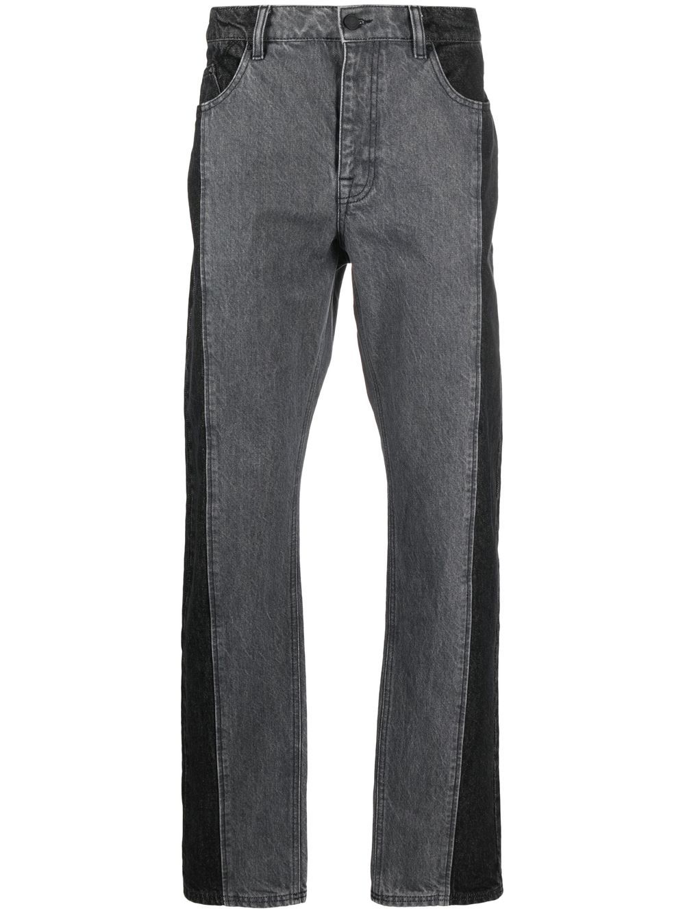 Karl Lagerfeld colour-block straight-leg jeans - Grey von Karl Lagerfeld