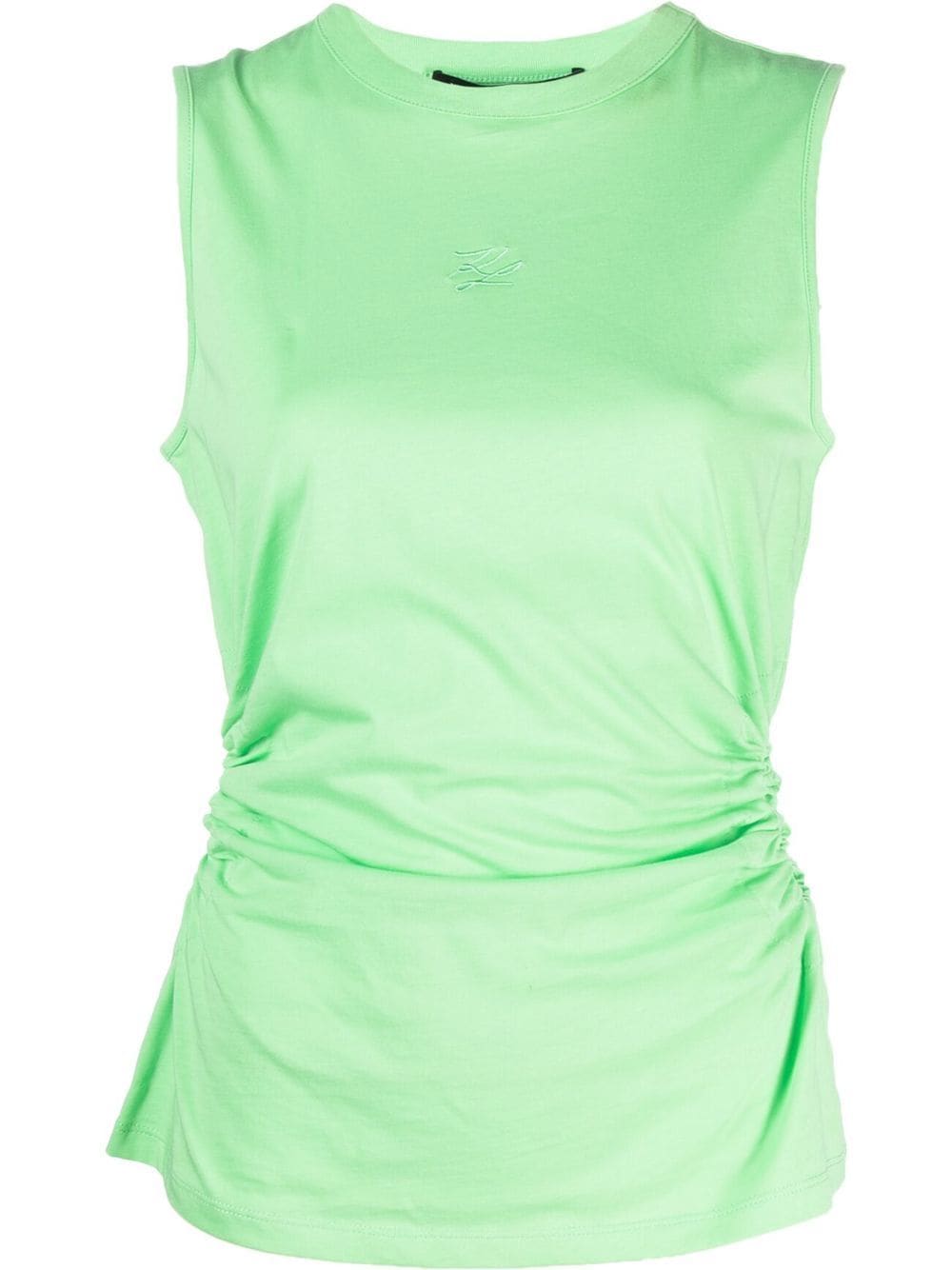 Karl Lagerfeld cut-out tank top - Green von Karl Lagerfeld