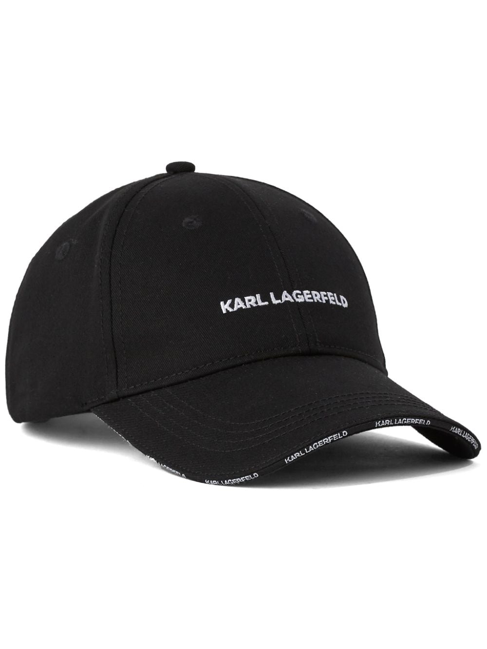 Karl Lagerfeld Essential logo-embroidered baseball cap - Black von Karl Lagerfeld