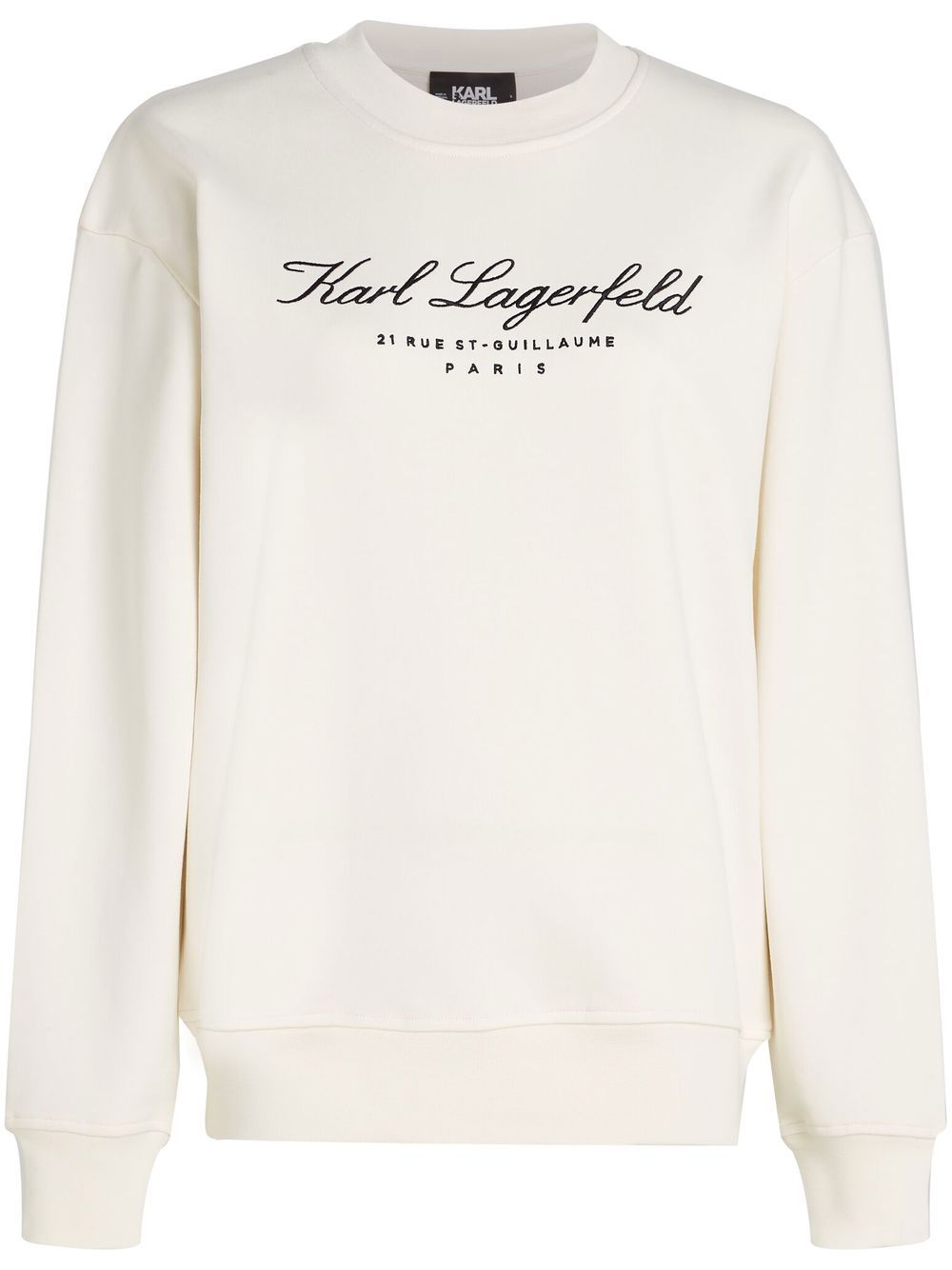 Karl Lagerfeld Hotel Karl organic cotton sweatshirt - White von Karl Lagerfeld