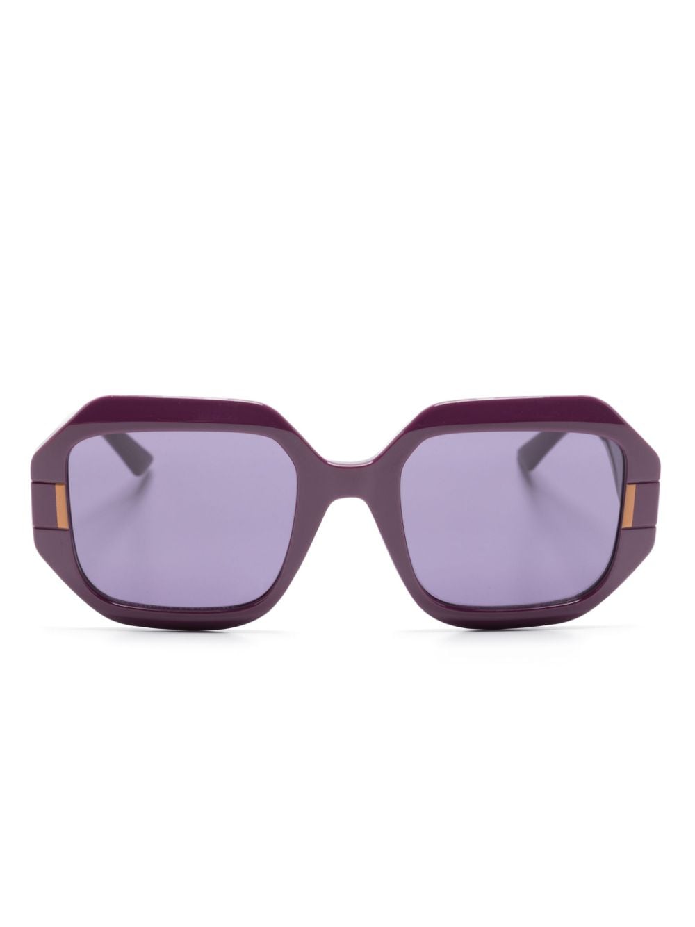 Karl Lagerfeld geometric-frame sunglasses - Purple von Karl Lagerfeld