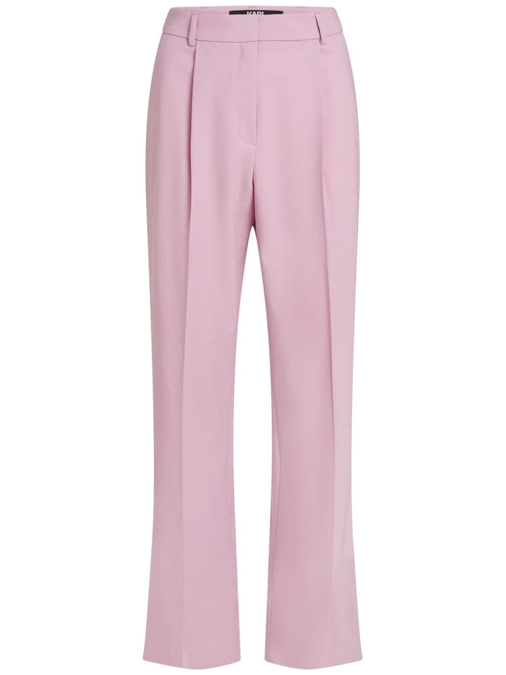 Karl Lagerfeld wool-blend straight-leg trousers - Pink von Karl Lagerfeld