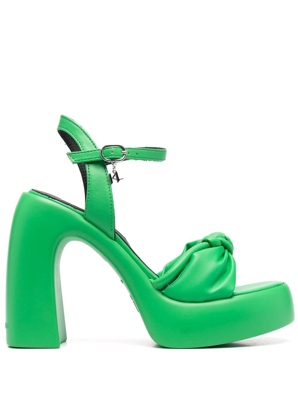 Karl Lagerfeld 120mm knot-detail sandals - Green von Karl Lagerfeld