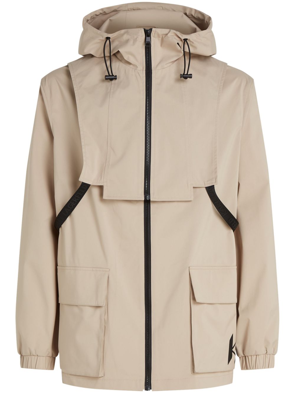 Karl Lagerfeld lightweight hooded parka - Neutrals von Karl Lagerfeld