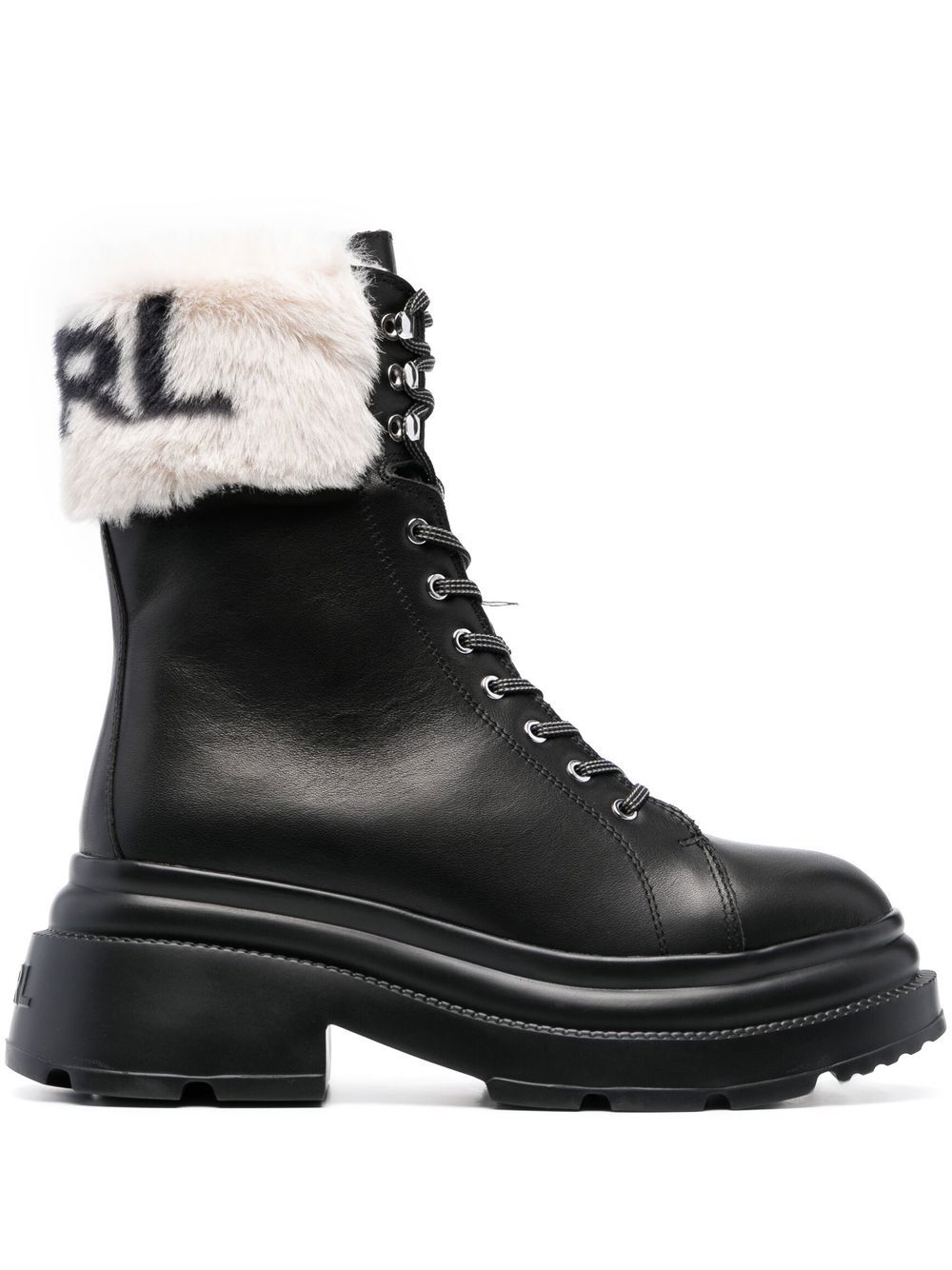 Karl Lagerfeld logo-embellished ankle boots - Black von Karl Lagerfeld