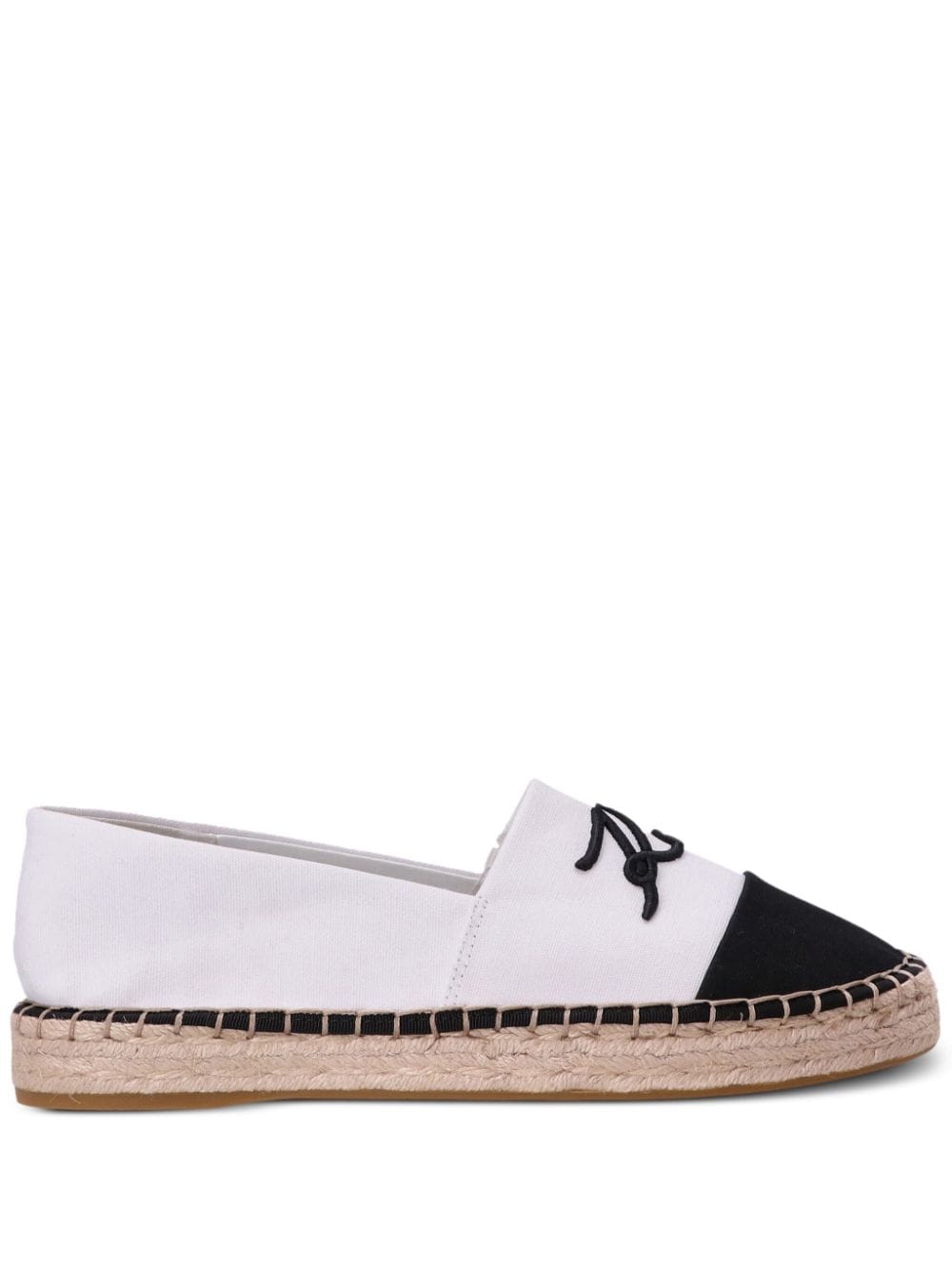 Karl Lagerfeld logo-embroidered espadrilles - White von Karl Lagerfeld