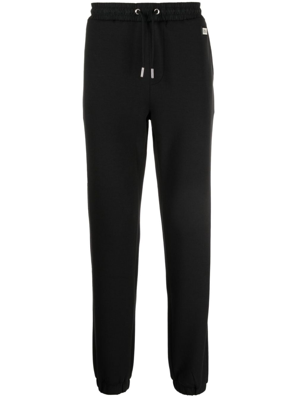 Karl Lagerfeld logo-patch cotton track pants - Black von Karl Lagerfeld