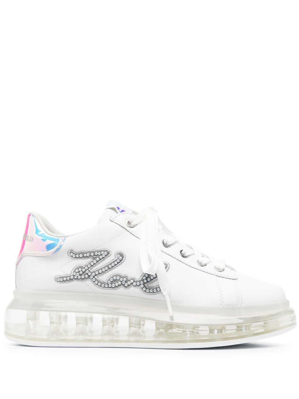 Karl Lagerfeld logo-patch sneakers - White von Karl Lagerfeld