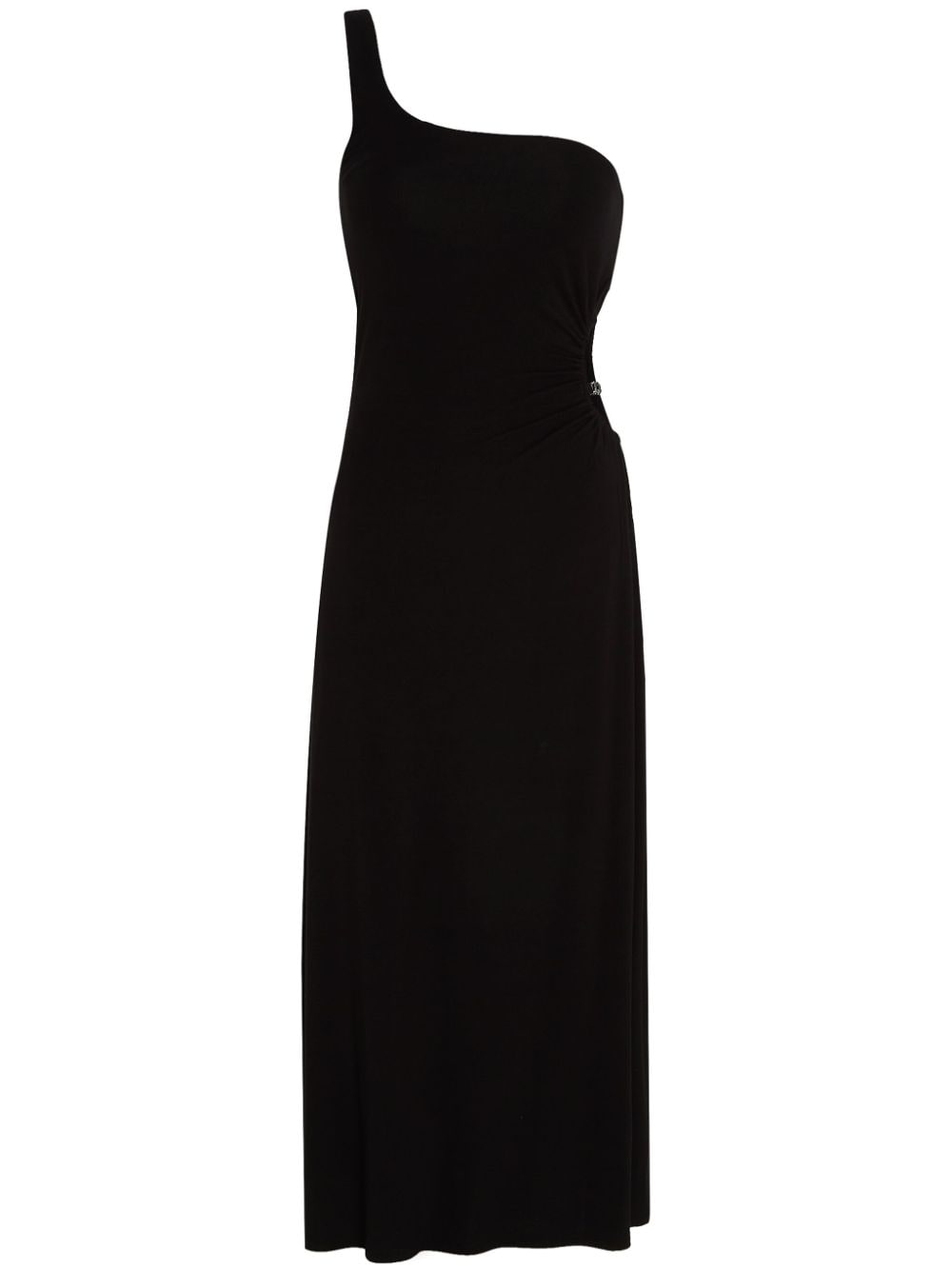 Karl Lagerfeld Signature one-shoulder beach dress - Black von Karl Lagerfeld